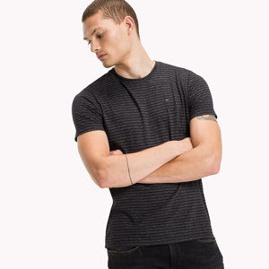 Tommy Hilfiger pánské pruhované tričko Basic - M (003)